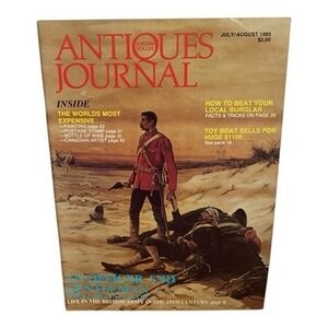 Antiques Journal Jul-Aug 1980 British Army Yolles Vintage VG